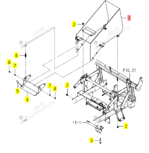 Goulotte Éjection Iseki 1782-801-810-00