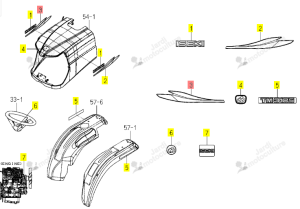 Autocollant Latéral D Iseki 1776-901-032-00