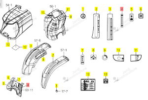 ETIQUETTE CDE PTO ISEKI 1776-902-014-10