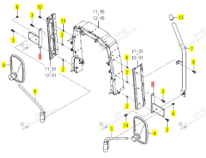 Platine Fixation Iseki 1774-619-210-10