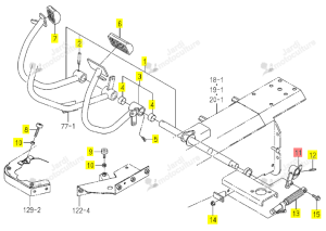 Bras Position Neutre Iseki 1774-272-300-10