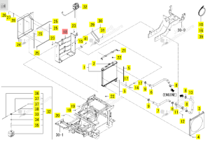 Armature Radiateur Iseki 1809-102-670-20