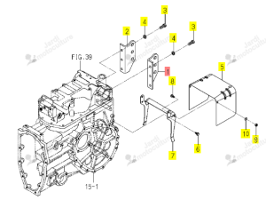 PLATINE L 187X83 ISEKI 1805-520-001-00