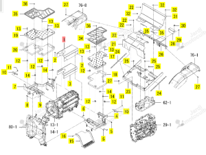 Capot Central Iseki 1805-631-005-01
