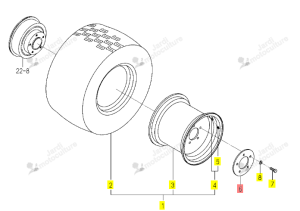 Bague de Moyeu Iseki 1809-317-001-00