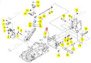 Support Relevage Iseki 1796-514-260-10