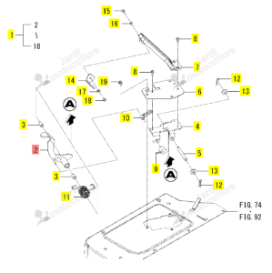 Timonerie ACC Iseki 1798-116-710-20