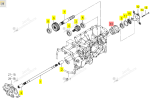 Palier PTO Iseki 1796-219-005-10