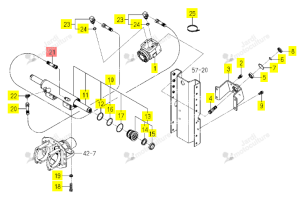 Flexible de direction Iseki 1802-407-200-10