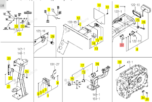 Capot d'Interrupteur Iseki 1801-654-500-10