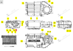 Volet d'air Iseki 1792-782-605-00