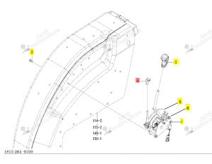 Poignée de position Iseki 1792-609-005-00