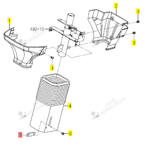 Fer Plat de Manchette Colonne Iseki 1809-603-006-00