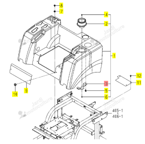Support Porte-Gobelet Iseki 1809-606-203-00