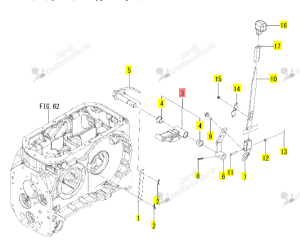 Support de PTO Iseki 1804-269-200-10