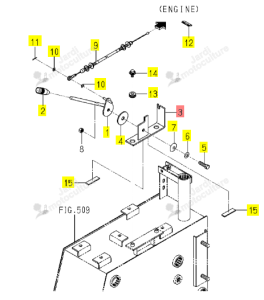 BRACKET ISEKI 1809-117-240-00