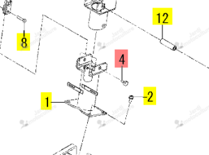 VIS M10X21 ISEKI 1809-405-003-00