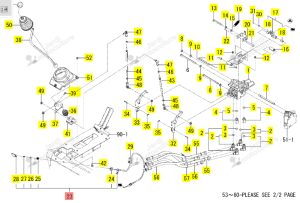 Câble de Verrouillage Iseki 1815-511-350-30
