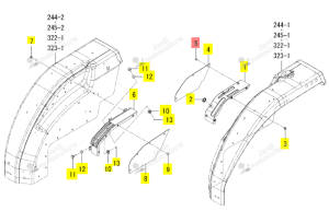 VIS M08X12 ISEKI 1815-608-032-00