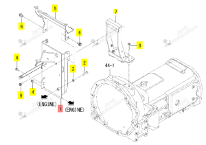 Support AR/37 ISEKI 1815-601-400-00