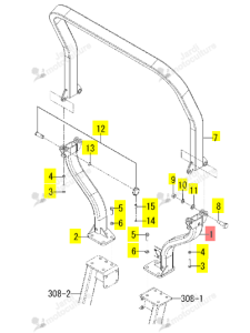 BATI CENTRAL G/EEC ISEKI 1815-702-400-00