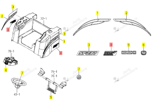 Autocollant Diesel Iseki 1809-901-064-00