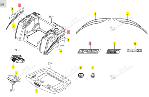 Autocollant ISEKI 1809-901-063-00