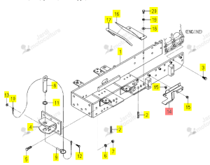 Tole de Protection Iseki 1815-410-210-10