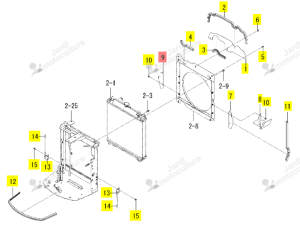Platine de Jointure Iseki 1815-102-033-00