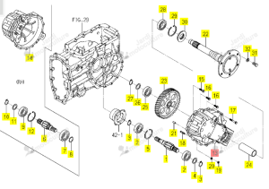 HOUSING/AXLE/LH ISEKI 1821-306-006-10