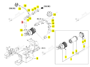 Durite Filtre Air Iseki 1832-104-061-00