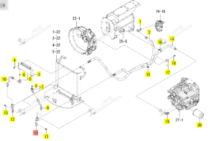 ADAPTER LH ISEKI 1827-408-520-20