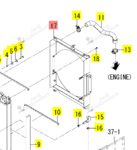 Volute Radiateur Iseki 1831-102-310-00