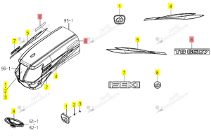 Autocollant TG6507 Iseki 1816-901-011-00