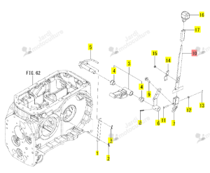 Levier PTO ISEKI 1817-269-230-10
