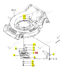 Embrayage frein de lame Iseki 2500-260-310-10
