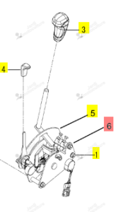 Potentiomètre ISEKI 1810-652-420-00