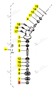 Ecrou de Serrage Iseki 31001-106