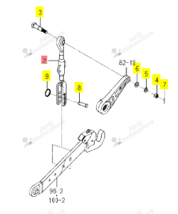 Chandelle de Relevage Droite Iseki 1815-515-210-00