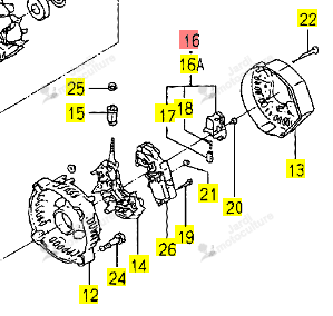 PORTE-BALAI ISEKI 2145-161-211-00
