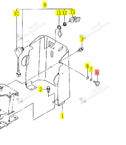 Molette M08X20 Iseki 2171-505-005-00