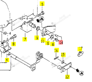 Goupille ISEKI 2120-409-004-00