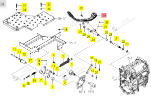 PEDALE HST ISEKI 1831-640-580-00