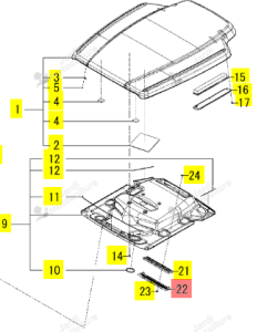 Couvercle de filtre ISEKI 1817-705-210-00