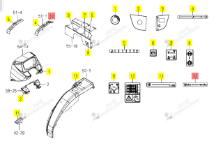 Autocollant Iseki 1834-902-002-10