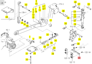 Support de fixation Iseki 1817-514-310-00