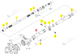 Fourreau Frontal Transmission Iseki 1817-431-210-00