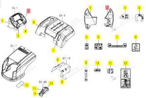 Autocollant D Tableau Iseki 1854-902-002-00