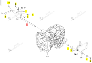 Arbre Pédale Diff Iseki 1855-309-200-00