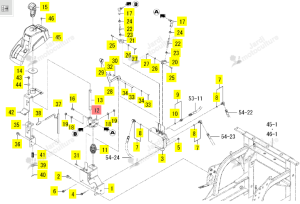 Support Joystick Iseki 1854-512-310-00
